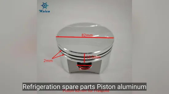 Refrigeration Spare Parts Piston Aluminum Piston 82mm Fit for Frascold Compressor 