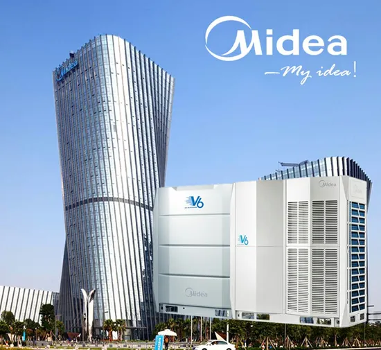 Midea Heat Pump Kompresor Inverter Vrf AC Kondensor Dan Evaporator Unit 